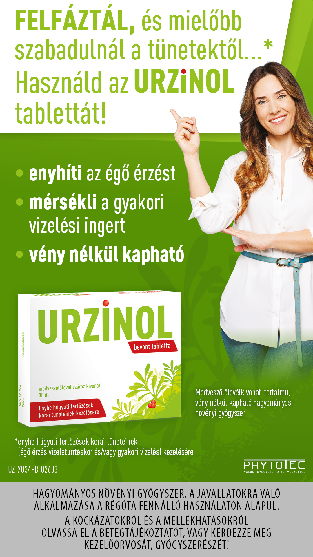 Urzinol felfázásra Facebook ad from Apr 1, 2026