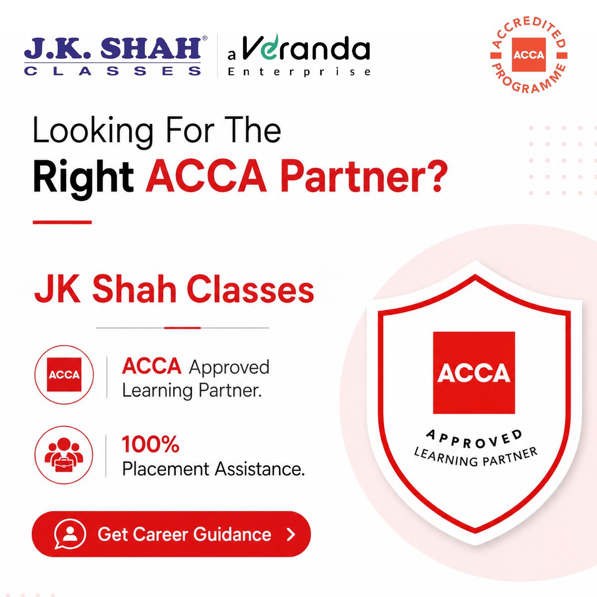 J.K.Shah Classes Facebook ad: Join India’s Most Trusted ACCA Coaching Classes!
