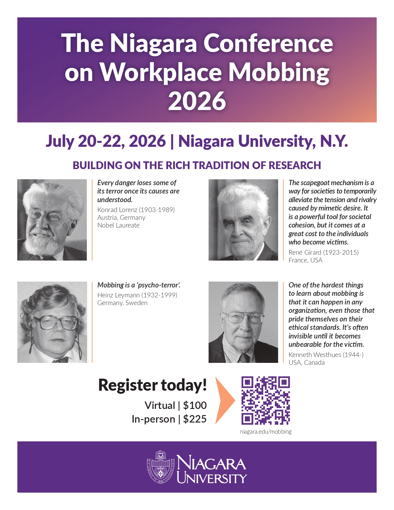 World Association for Research on Workplace Mobbing Facebook ad: Mark the calendars!