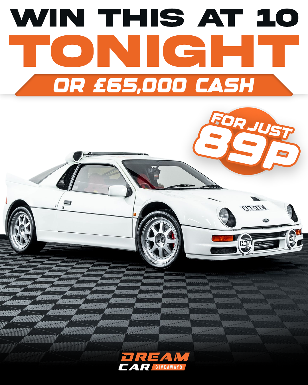 Dream Car Giveaways Facebook ad