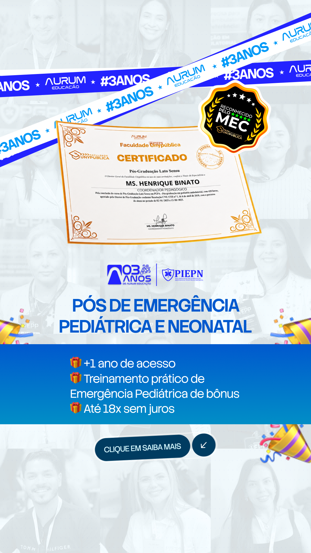 Dr. Caíque Acácio Facebook ad