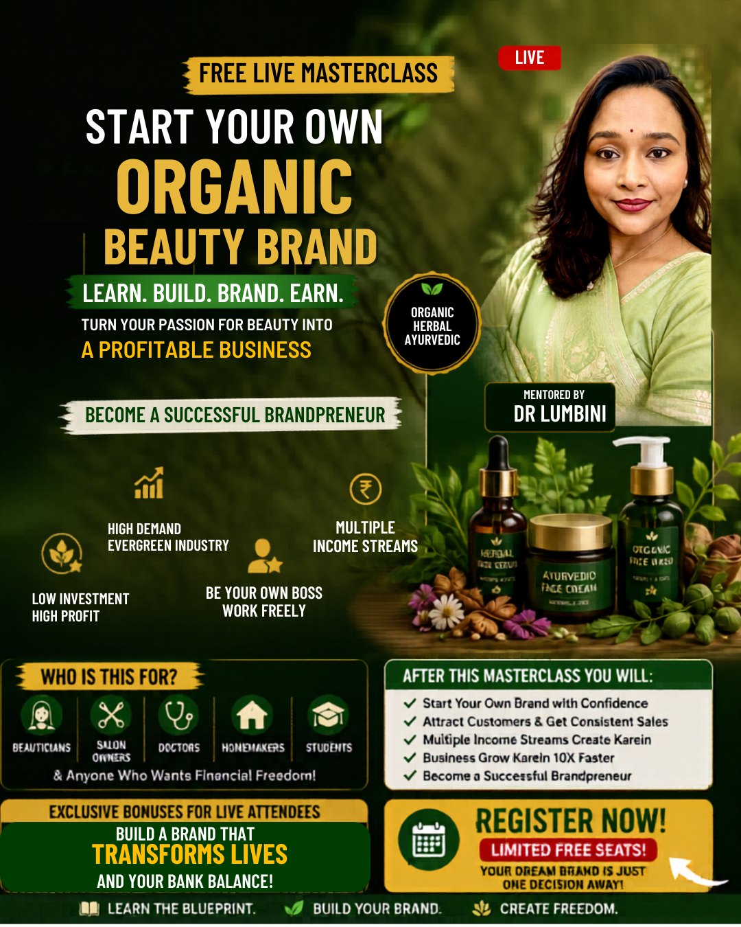 Beauty Fashion Entrepreneurs Facebook ad