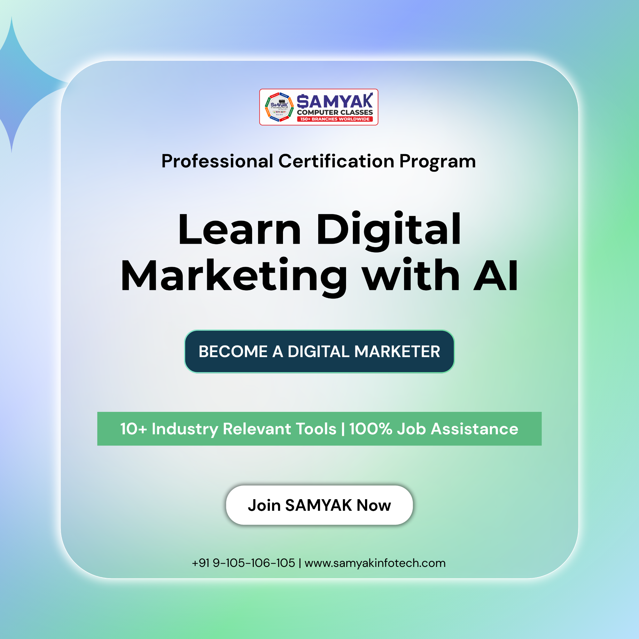 Samyak Computer Classes - 150+ Branches Facebook ad