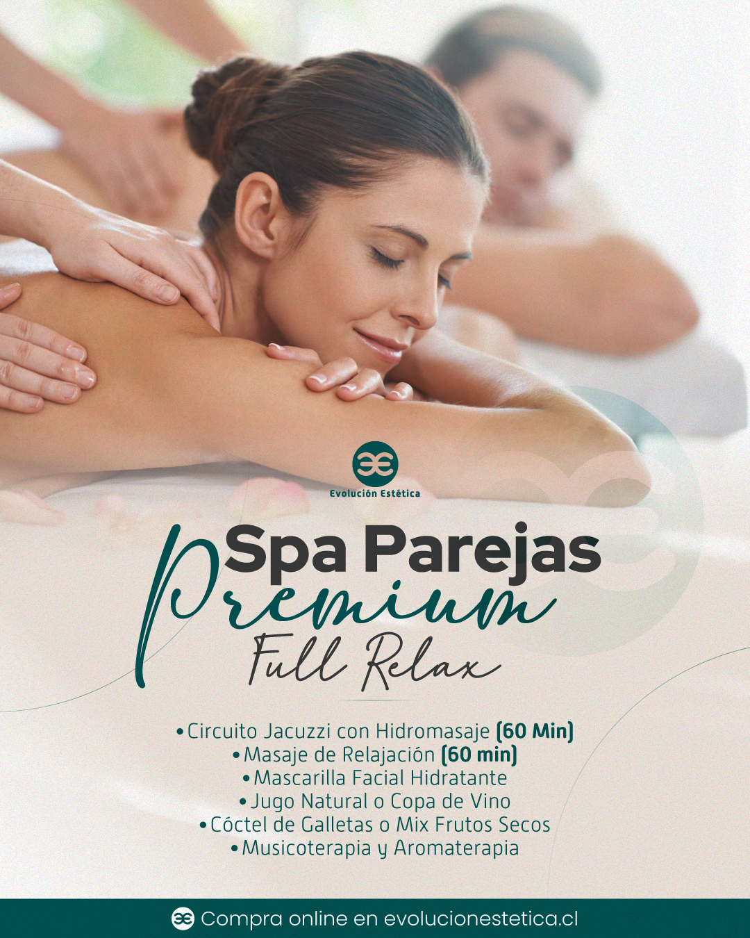 Evolución Estética Facebook ad: Conoce y disfruta de nuestros servicios de Spa…
