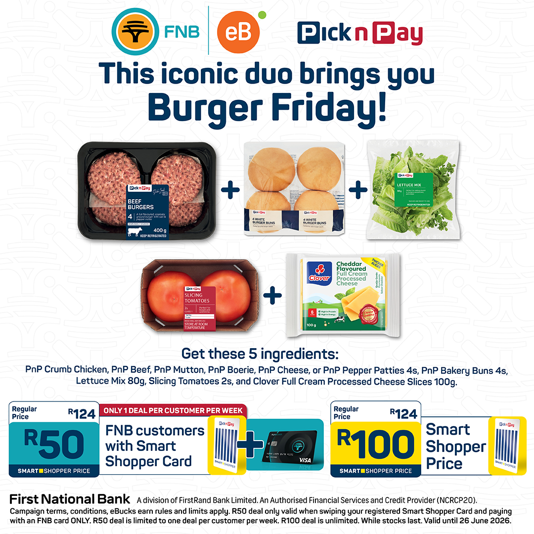 Pick n Pay Facebook ad: Great meals start with fresh finds and savings…