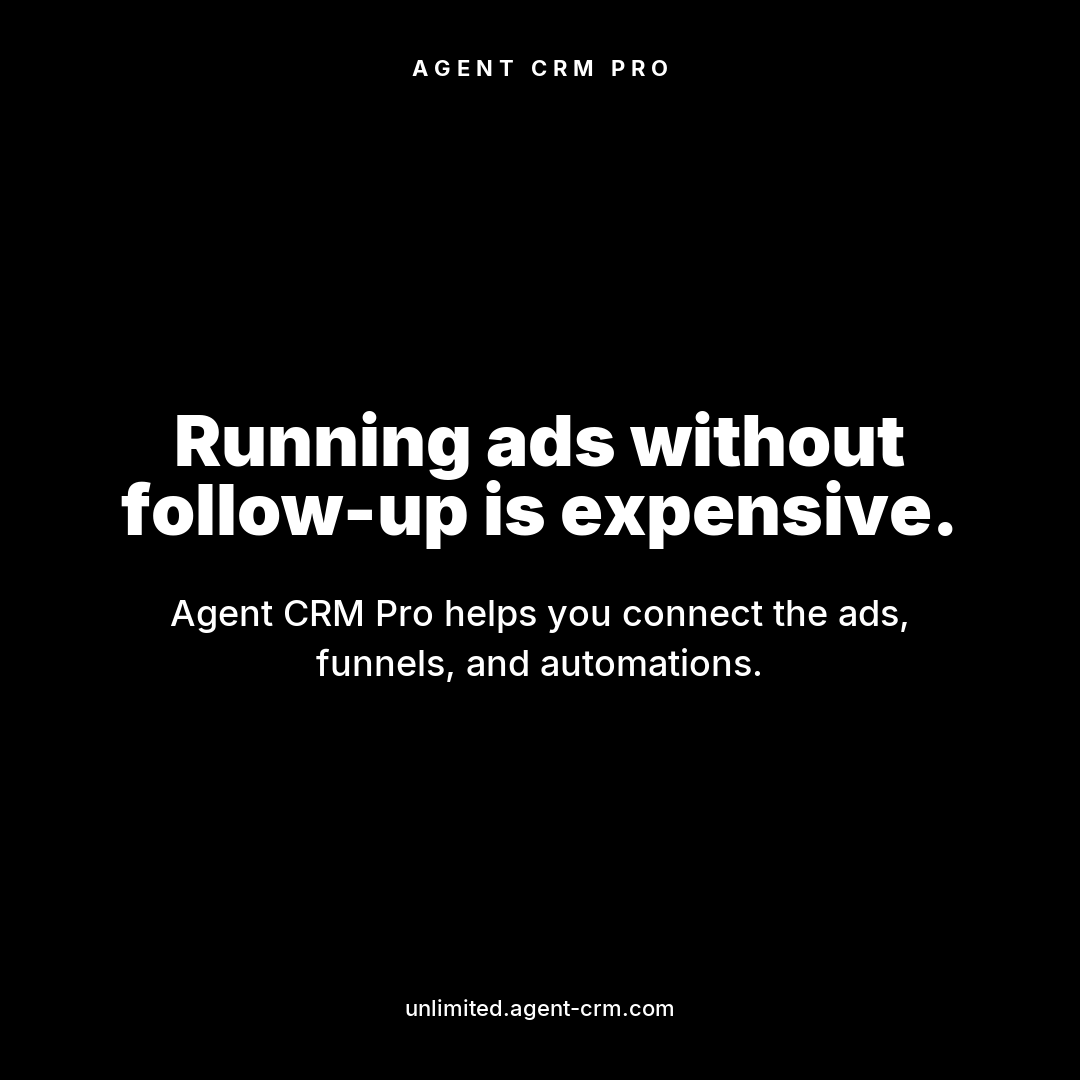 Agent CRM: AI-Powered Sales+Marketing Software Facebook ad