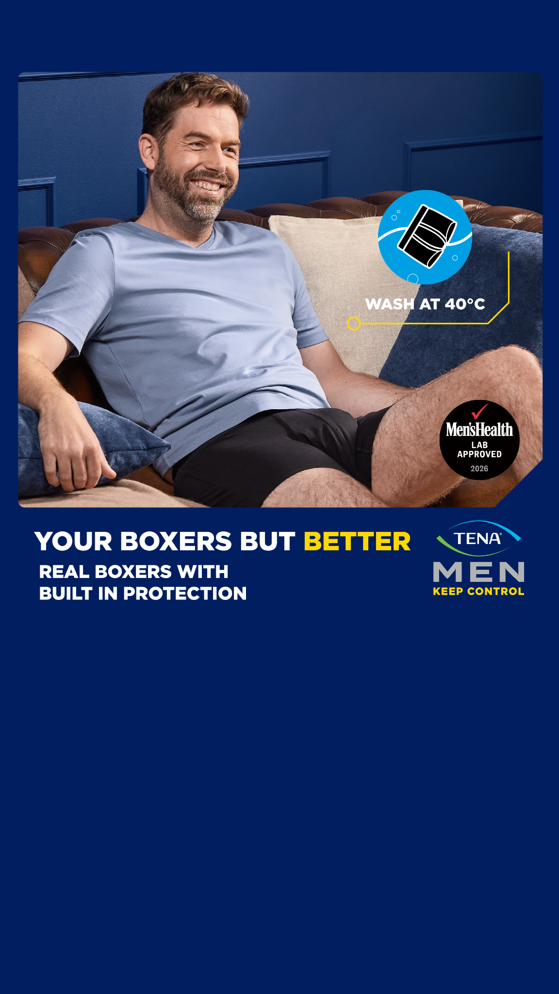 TENA Men Keep Control Facebook ad