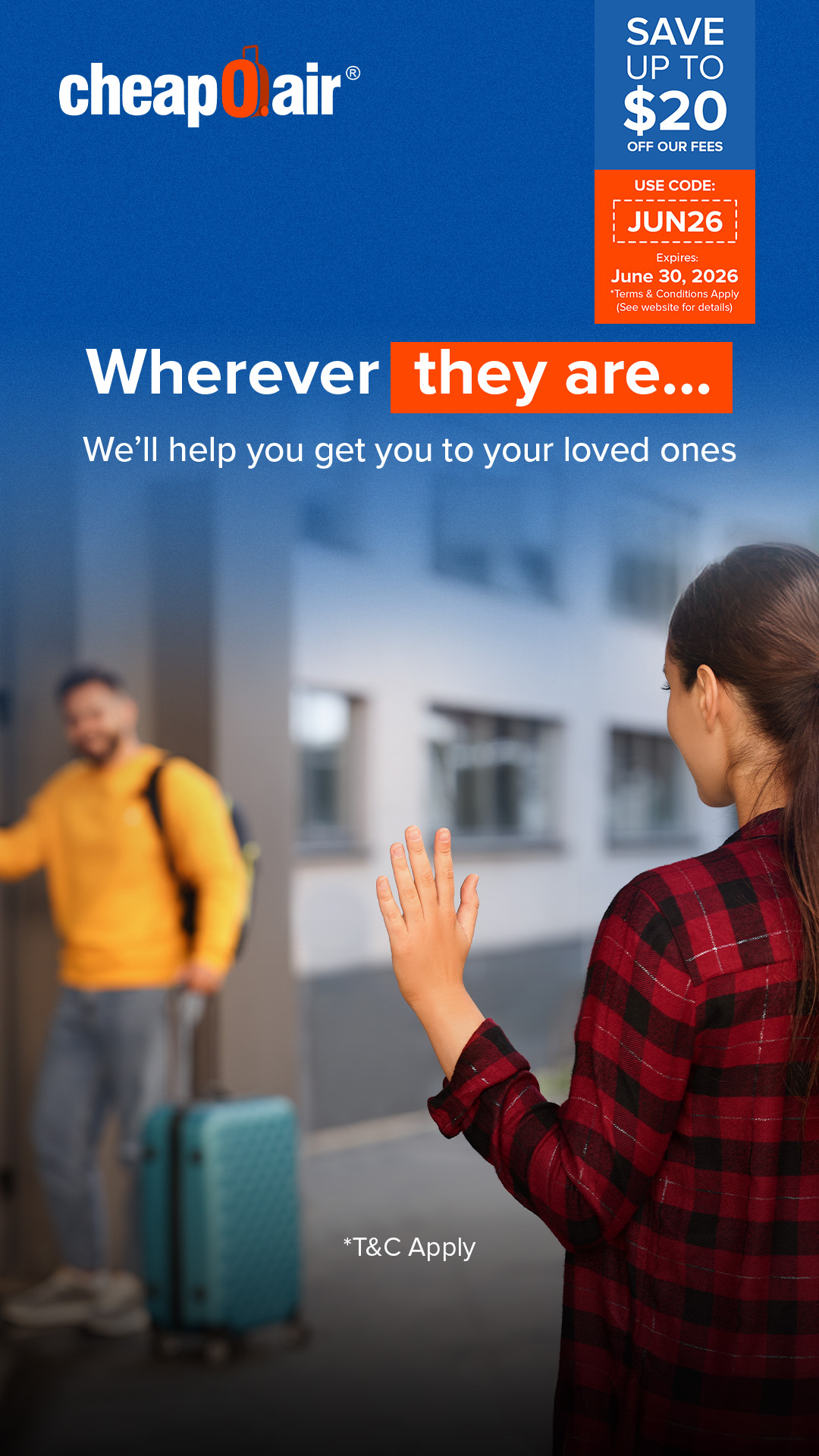 CheapOair Facebook ad