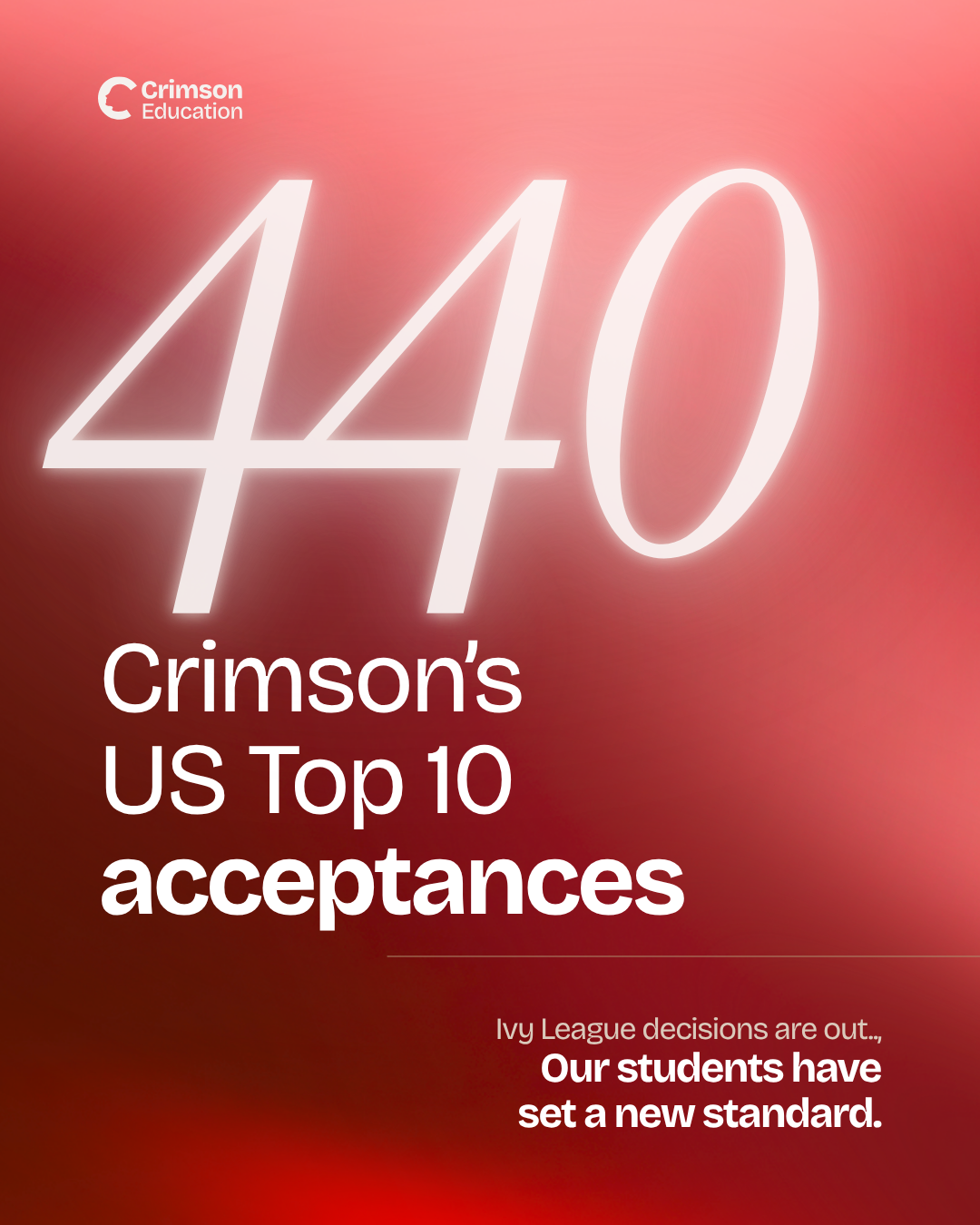 Crimson Education Facebook ad