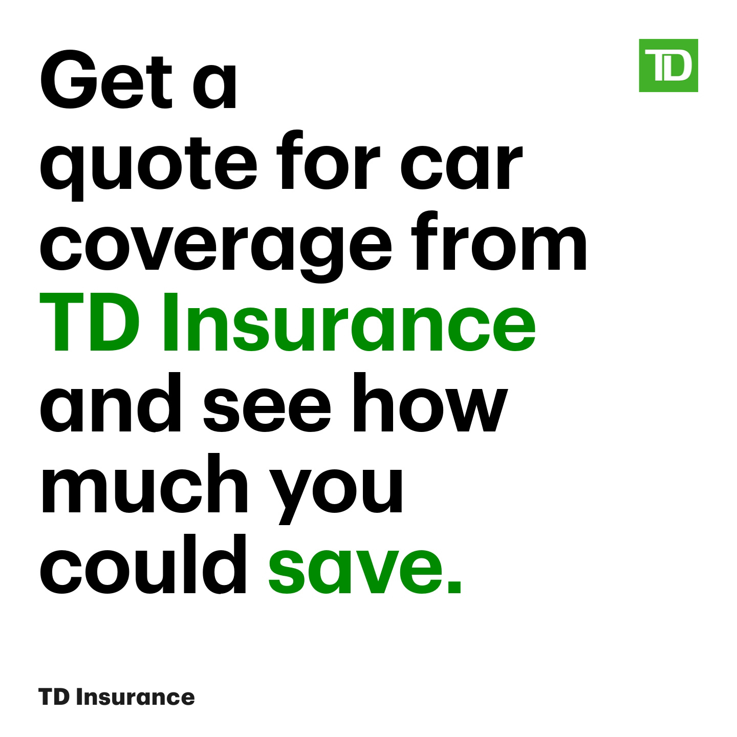 TD Insurance Facebook ad