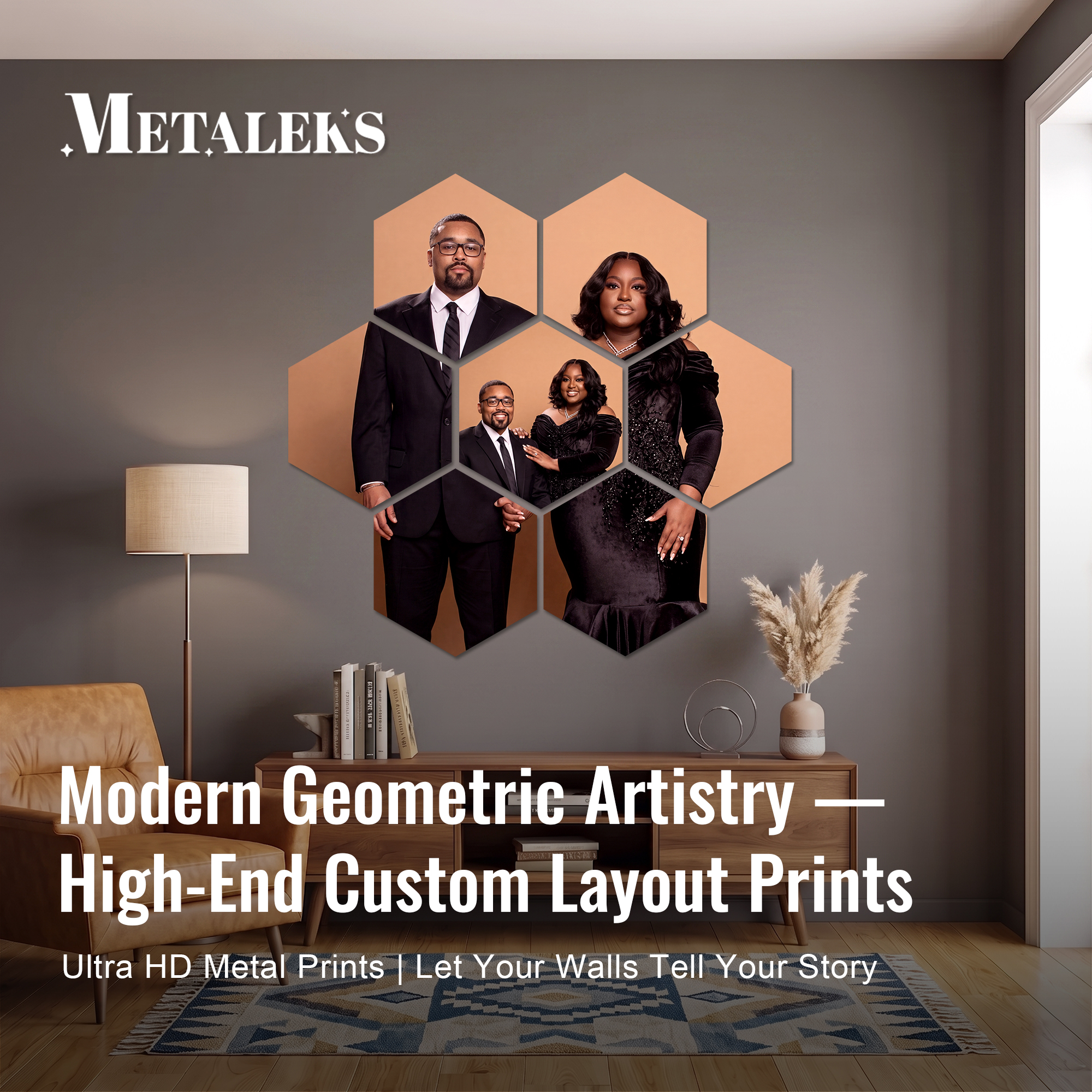 Metaleks Art Studio Facebook ad: Fade-Proof Custom Metal Prints