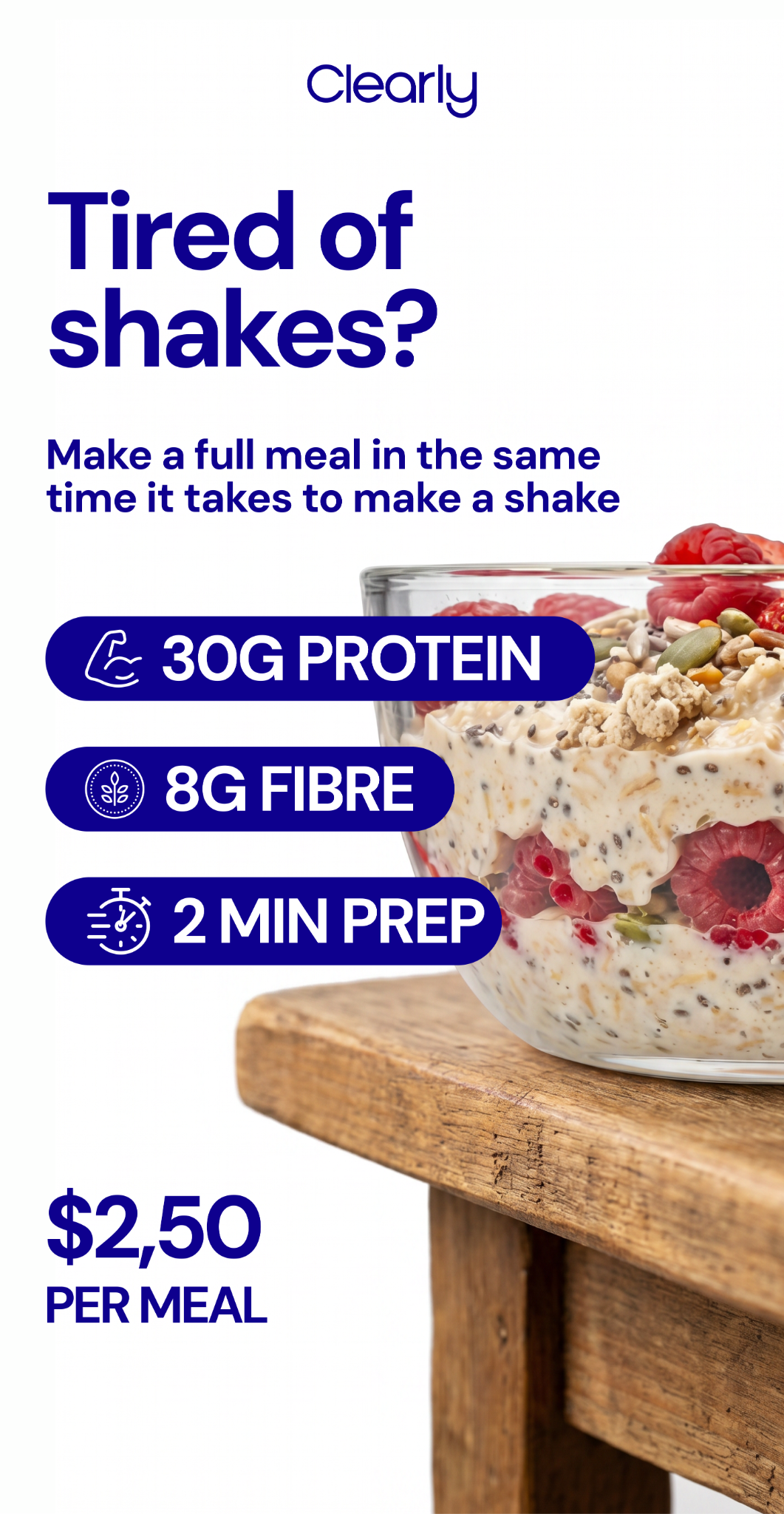 Clearly.co Facebook ad from Jul 15, 2026