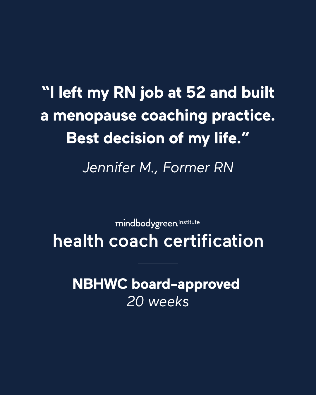 mindbodygreen Institute Facebook ad