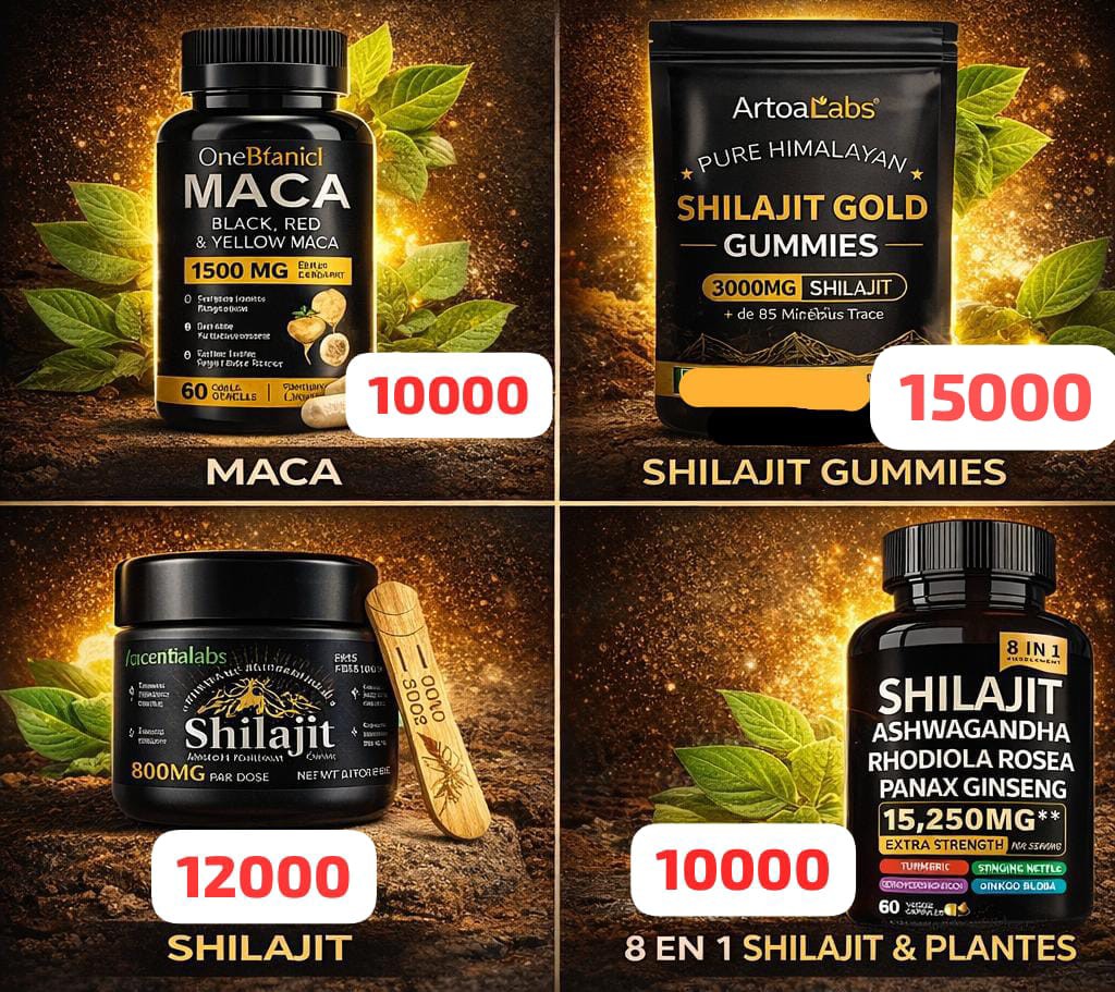 Sawki shop Facebook ad: Maca et Shilajit disponibles au Niger!