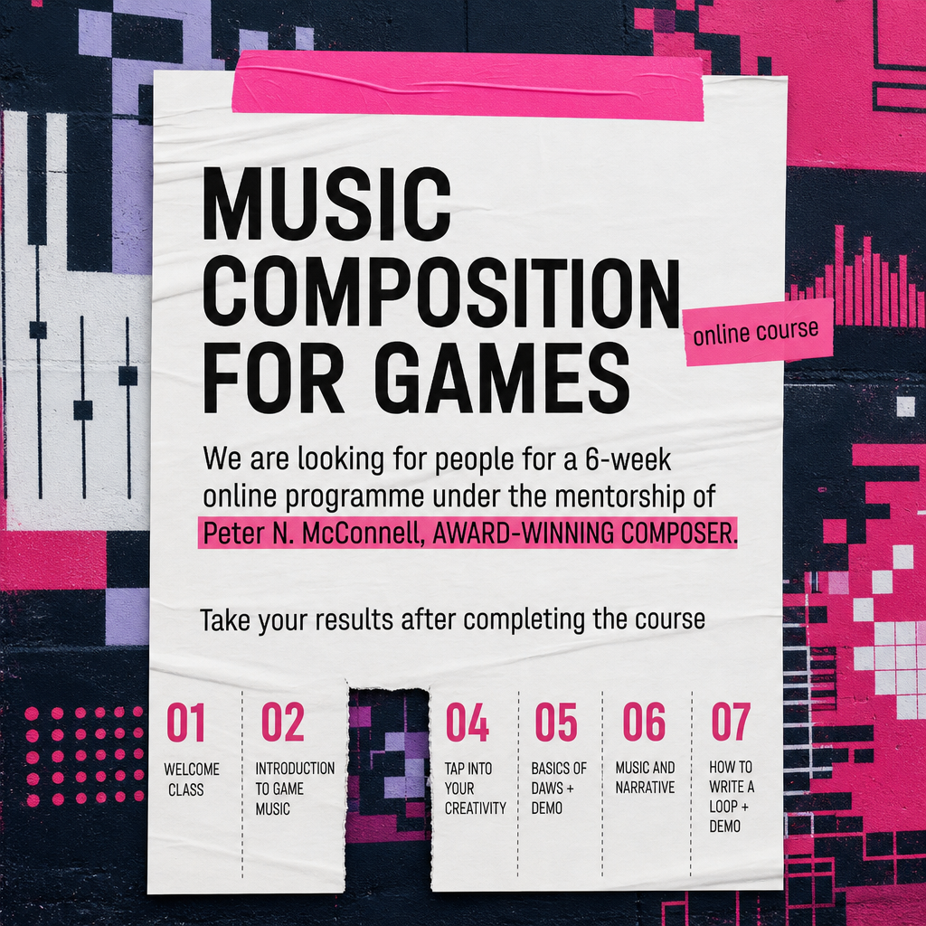 ELVTR Facebook ad: Compose Game Music Like a Pro