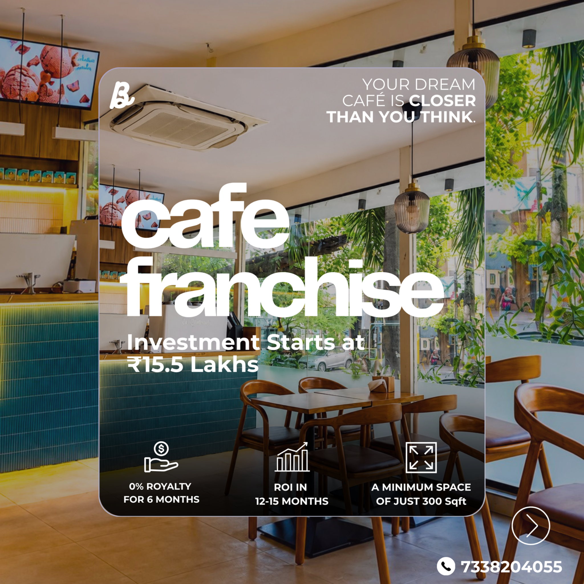 Bubbles&co. Facebook ad: Turn your dream of owning a café into…