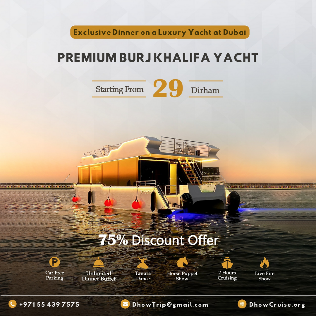 Dubai Dhow Cruise & Yachts Facebook ad: Book Now Pay Later