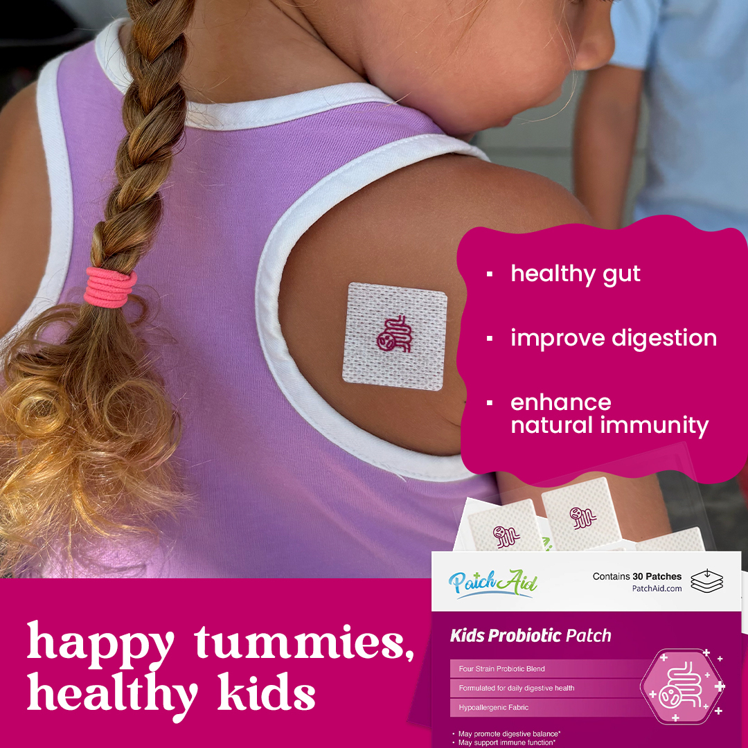 PatchAid Facebook ad: No Hassle, Happy Tummies