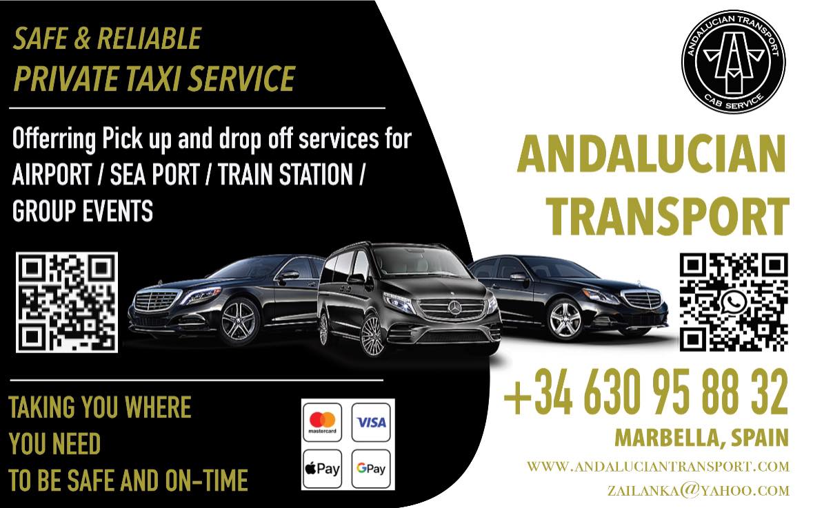 Andalucian Transport - Shuttle Service Facebook ad from Nov 15, 2025