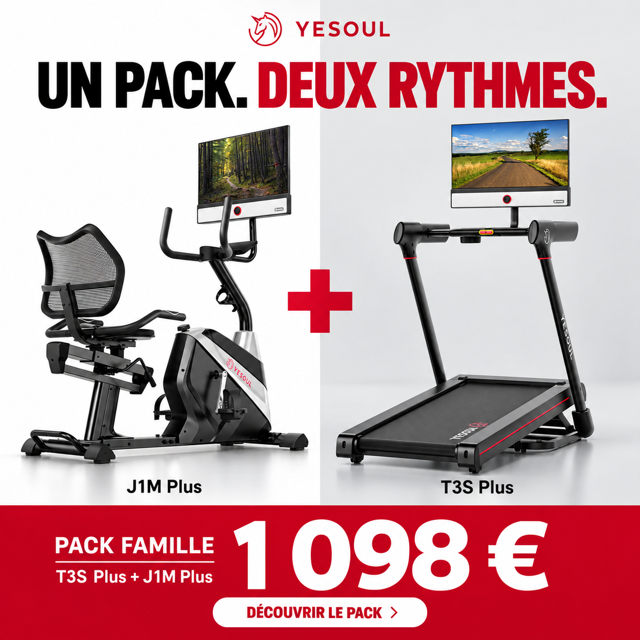 Yesoul Fitness France Facebook ad: Cet été, offrez à votre famille un espace fitness à…