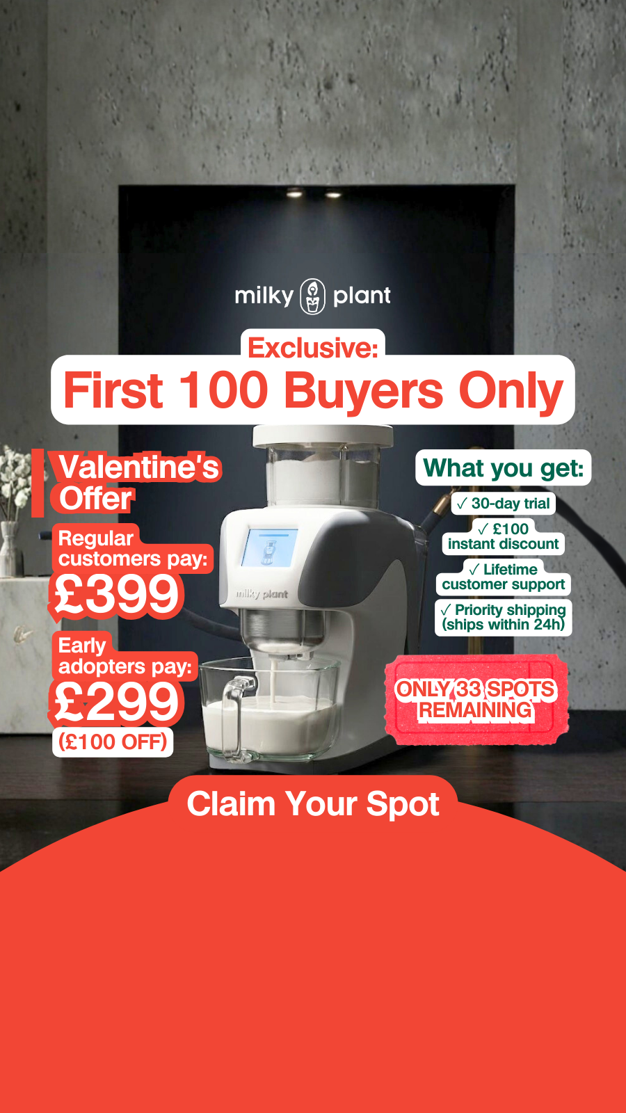 Milky Plant Facebook ad