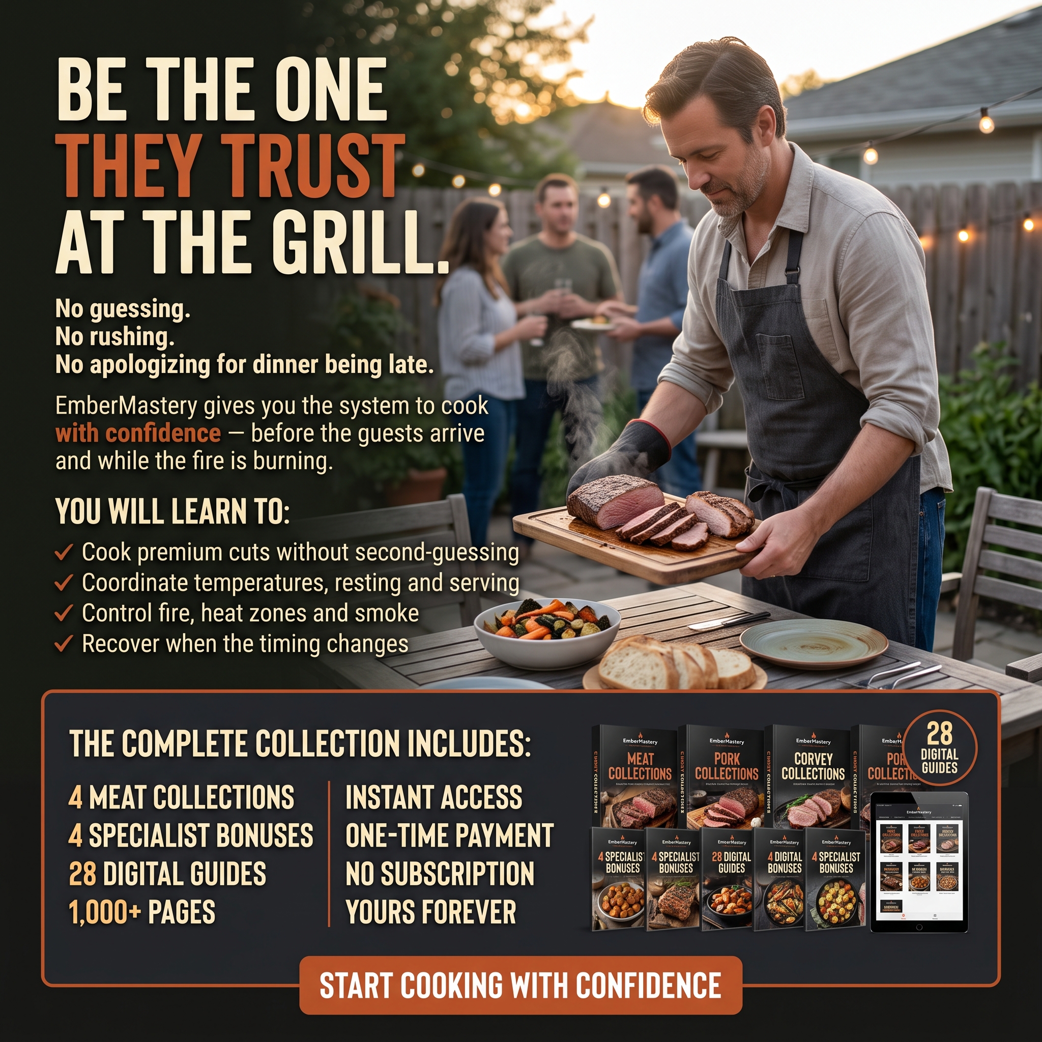 Ember Mastery Facebook ad: Become the Cook They Trust