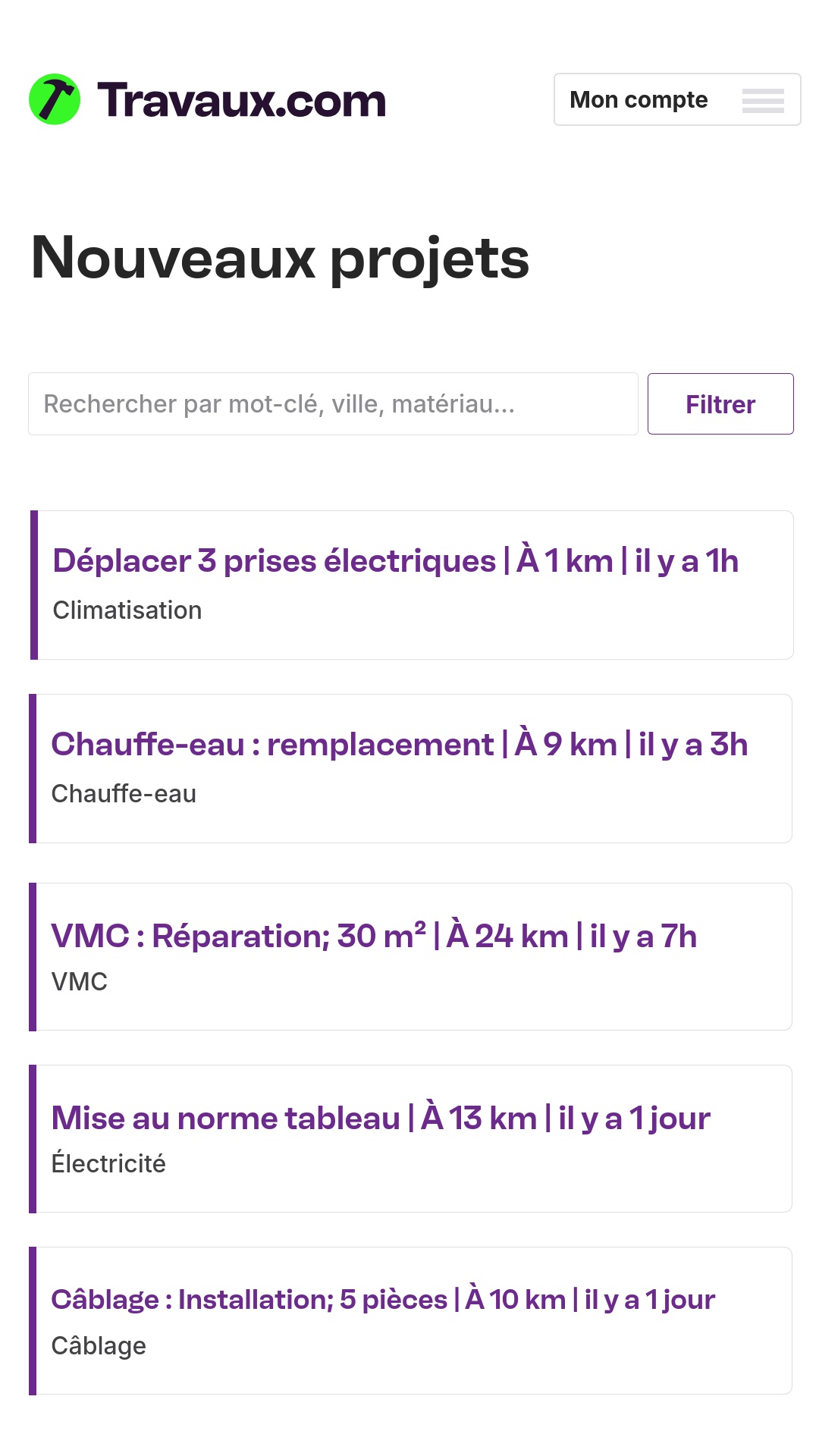Travaux.com Facebook ad