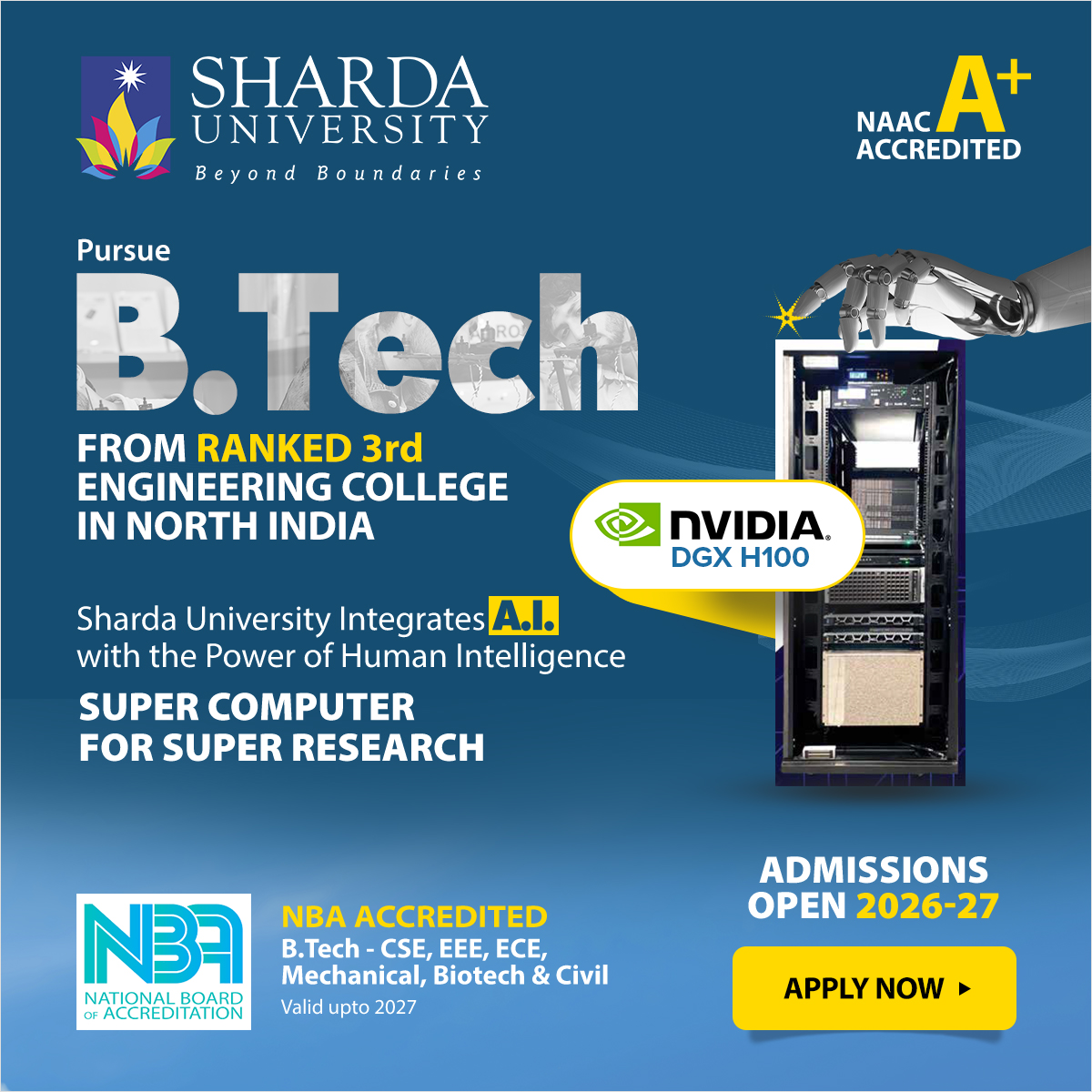 Sharda University Facebook ad