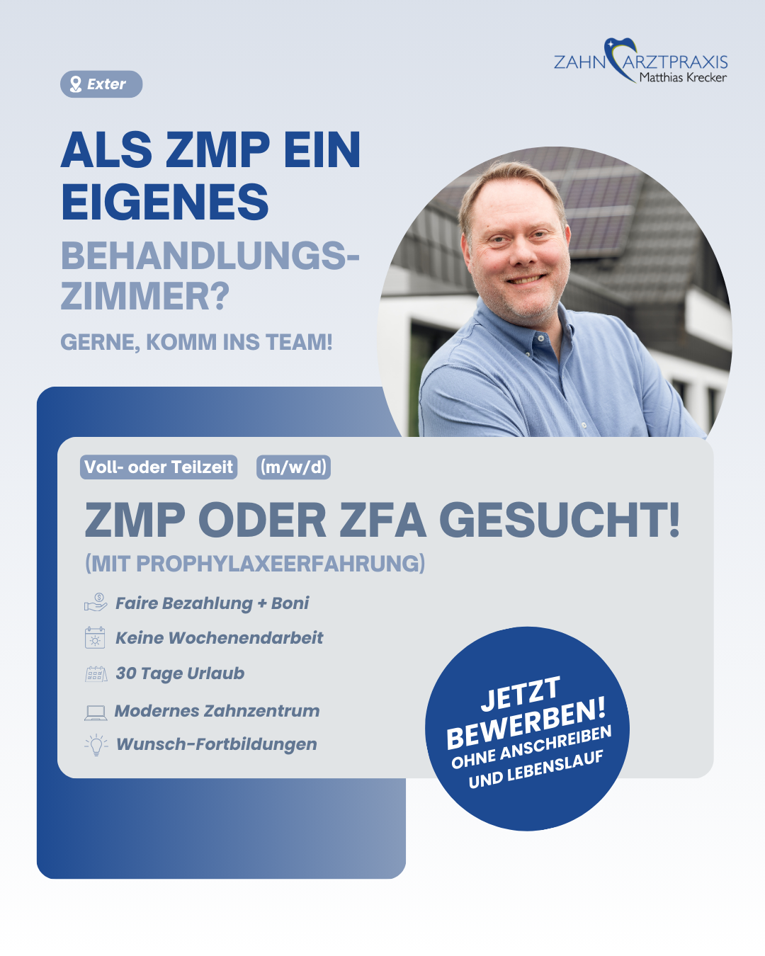 Zahnarztpraxis Krecker Facebook ad
