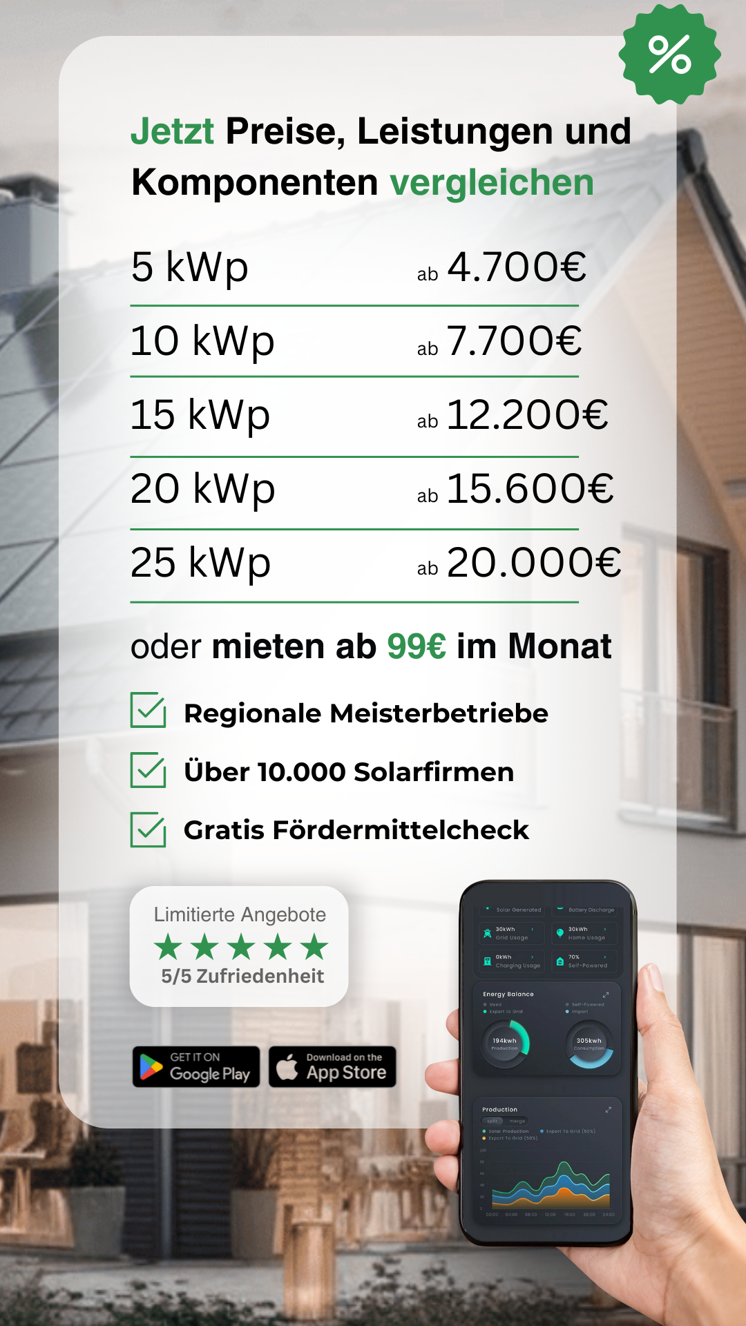 Solaranlage kaufen Sale Facebook ad