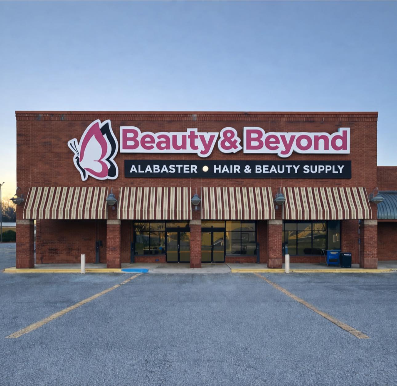 Beauty & Beyond Alabaster,AL Facebook ad: NOW OPEN, SOFT OPENING