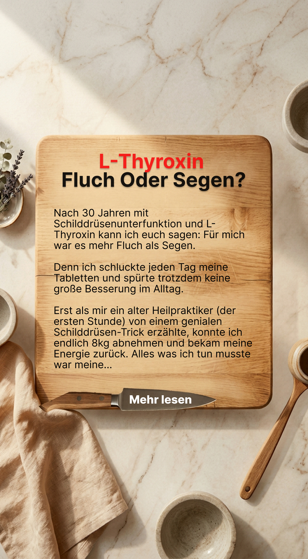 Mission Schilddrüse Facebook ad