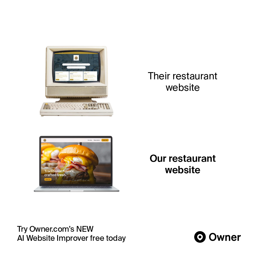 Restaurant Website Improver Facebook ad