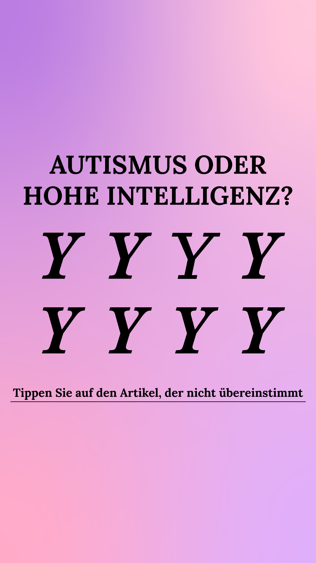International Brain Test Facebook ad