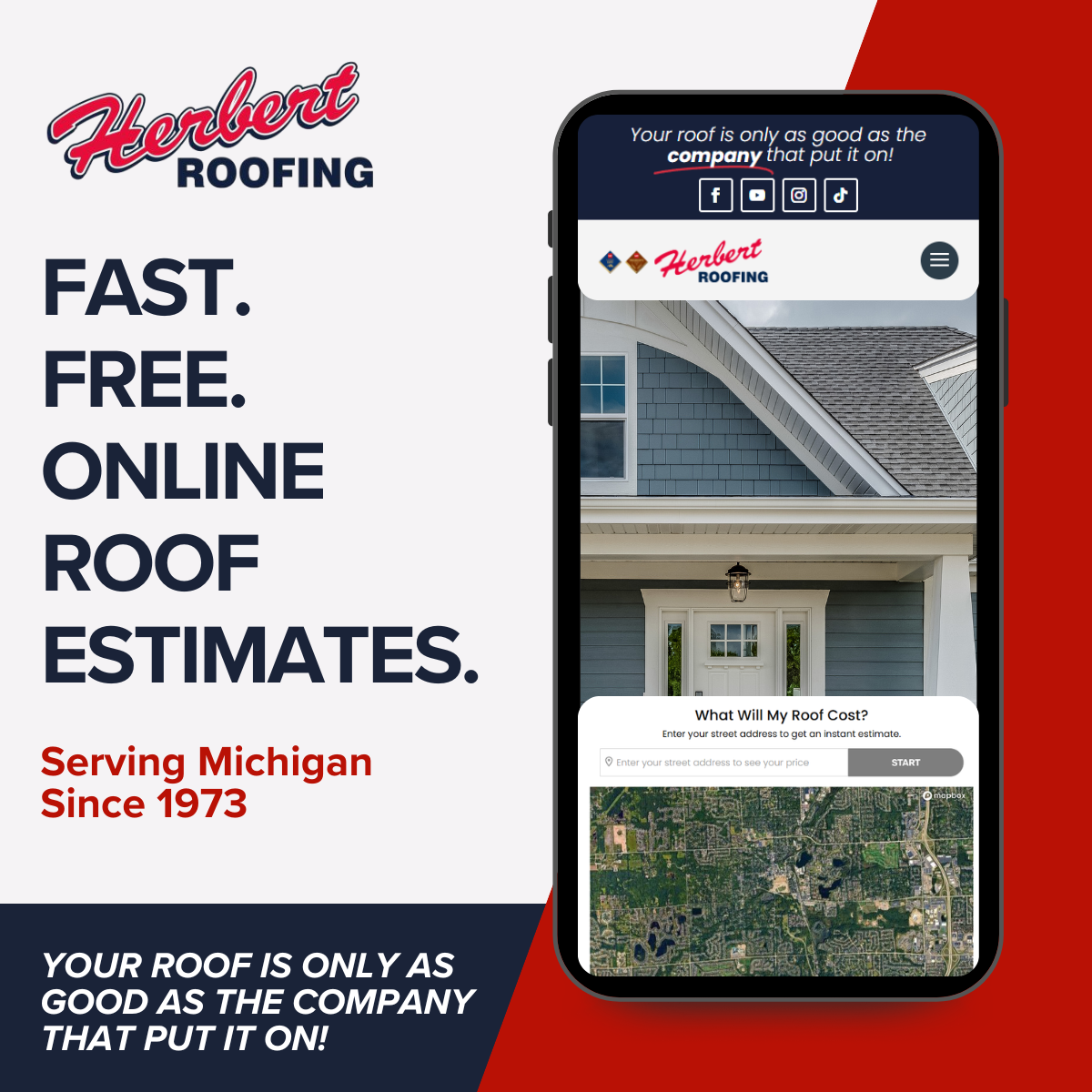 Herbert Roofing Facebook ad
