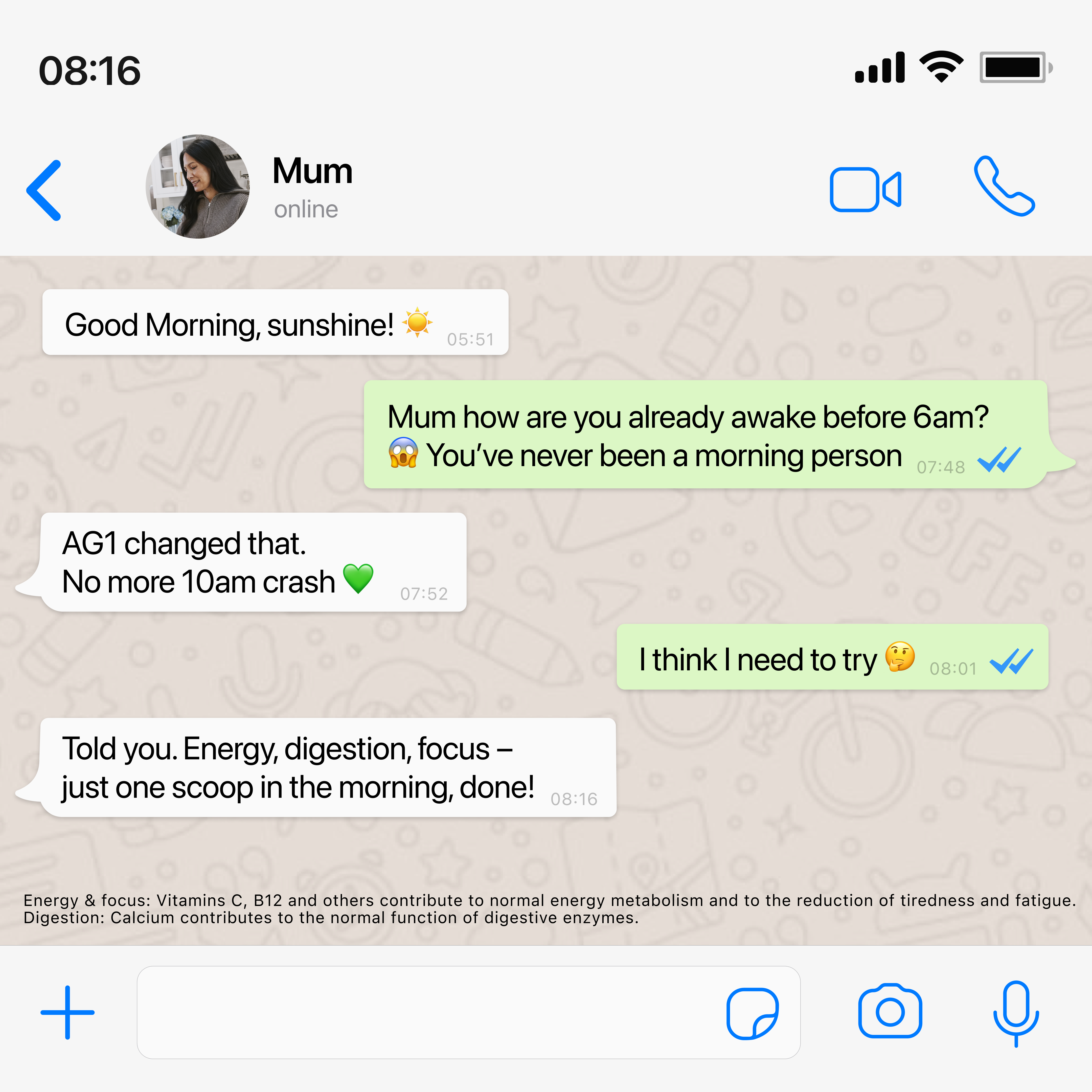 AG1 by Athletic Greens Facebook ad
