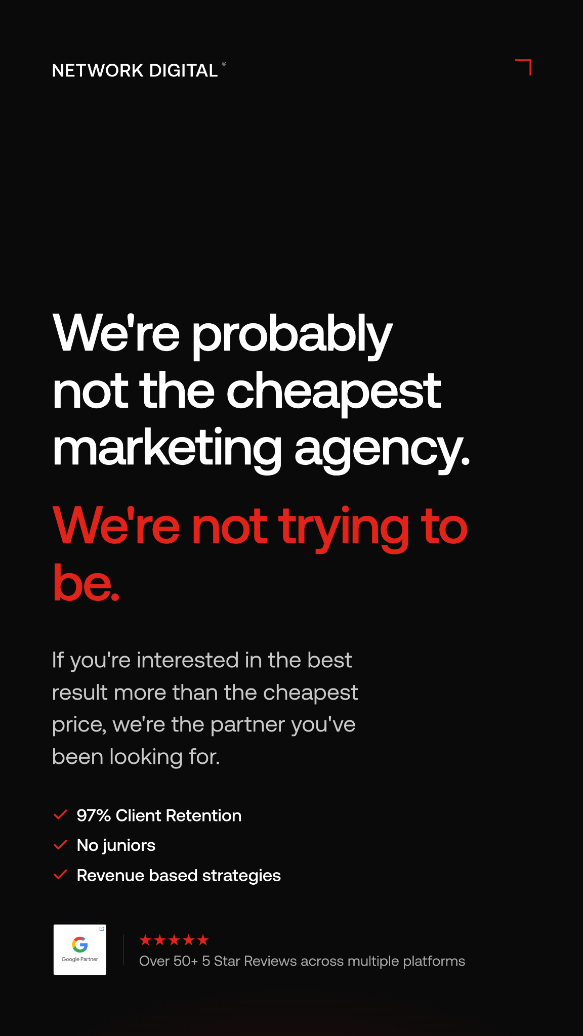 Network Digital Facebook ad: Google Ads Management Worth Paying For