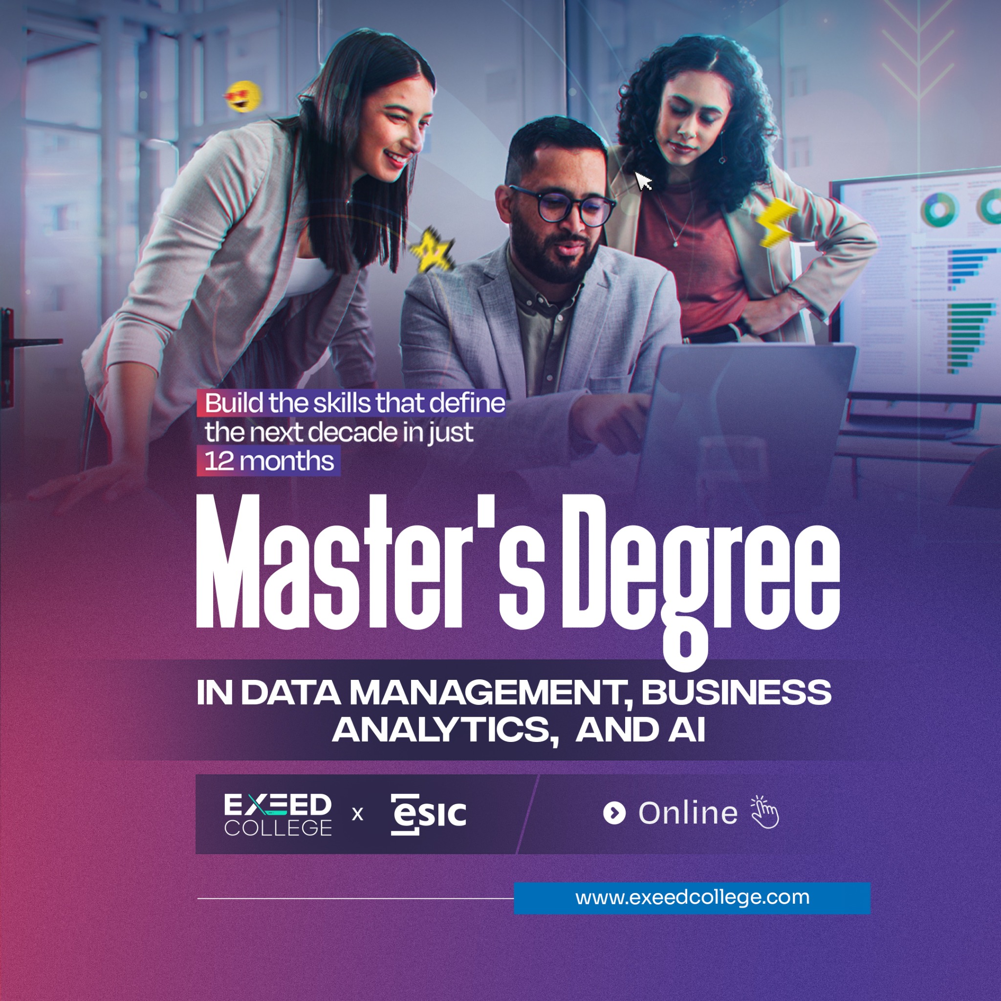Exeed College Facebook ad: European-accredited degree | Globally recognised |…