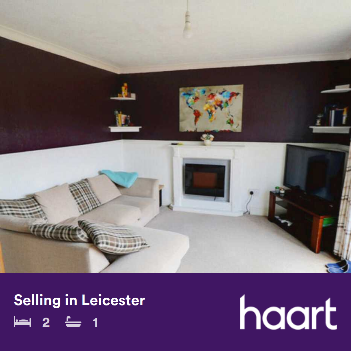 haart Facebook ad: This two bedroom ground floor maisonette is incredibly…