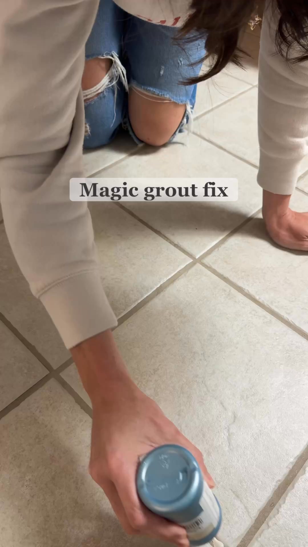 DeLancey DIY Facebook ad: If your grout makes your whole room feel…