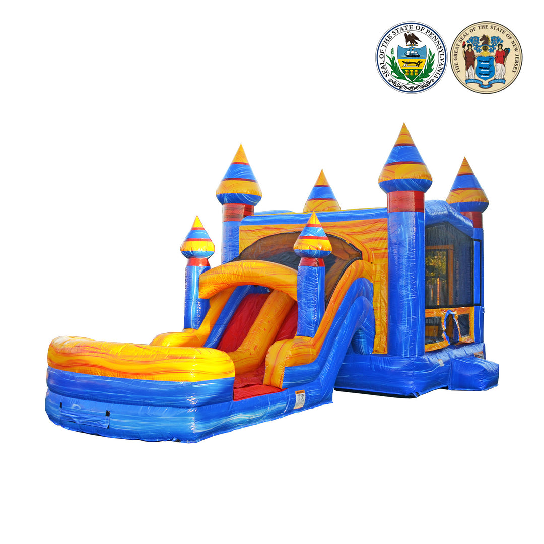 JumpOrange Facebook ad: Tired of cheap inflatables that cost you money…
