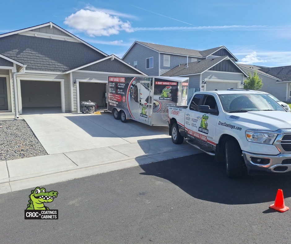 Croc Coatings Facebook ad: Concrete Coatings & Epoxy Floor Coating North Idaho…