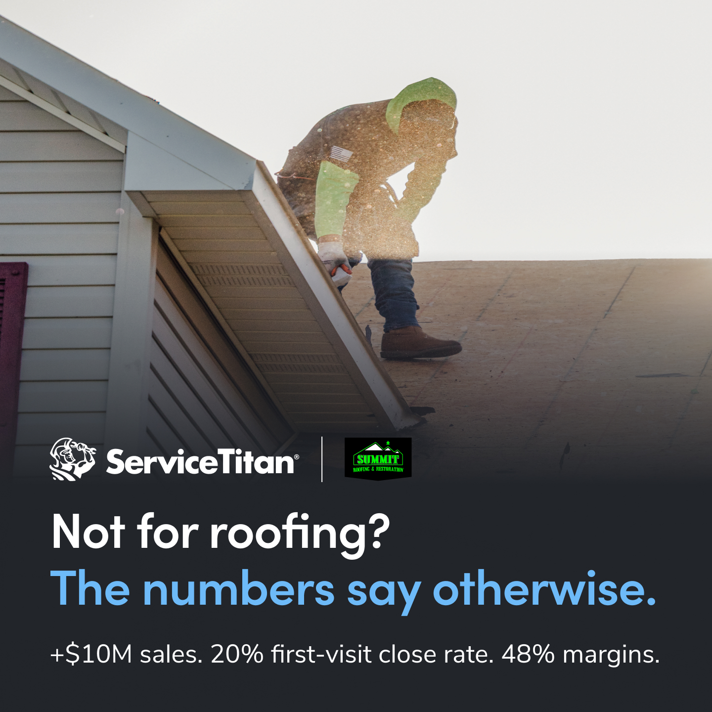 ServiceTitan Facebook ad: Upgrade Your Roofing Business Today