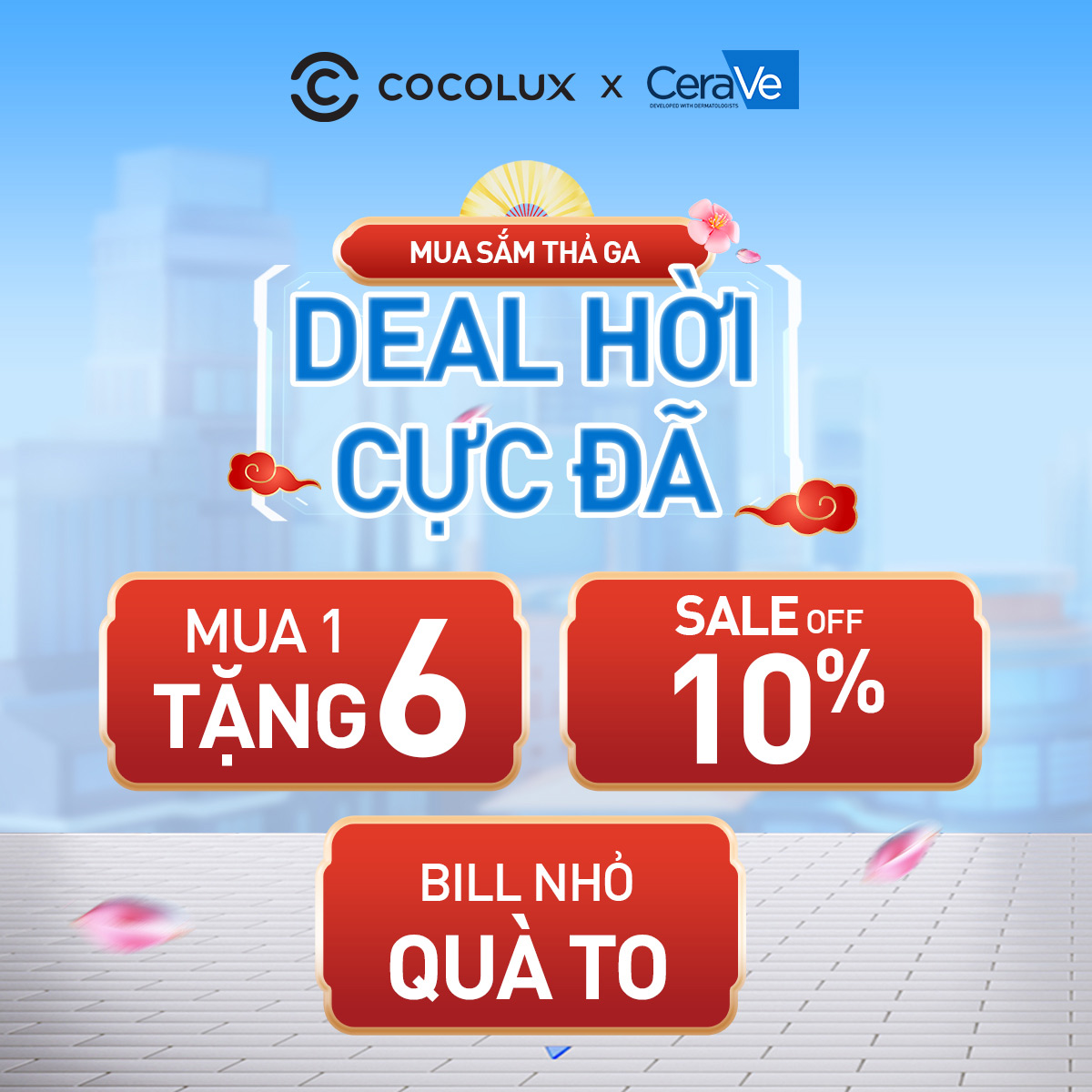 Cocolux Facebook ad: [𝐂𝐨𝐜𝐨𝐥𝐮𝐱 𝐱 𝐂𝐞𝐫𝐚𝐕𝐞] MUA SẮM THẢ GA …