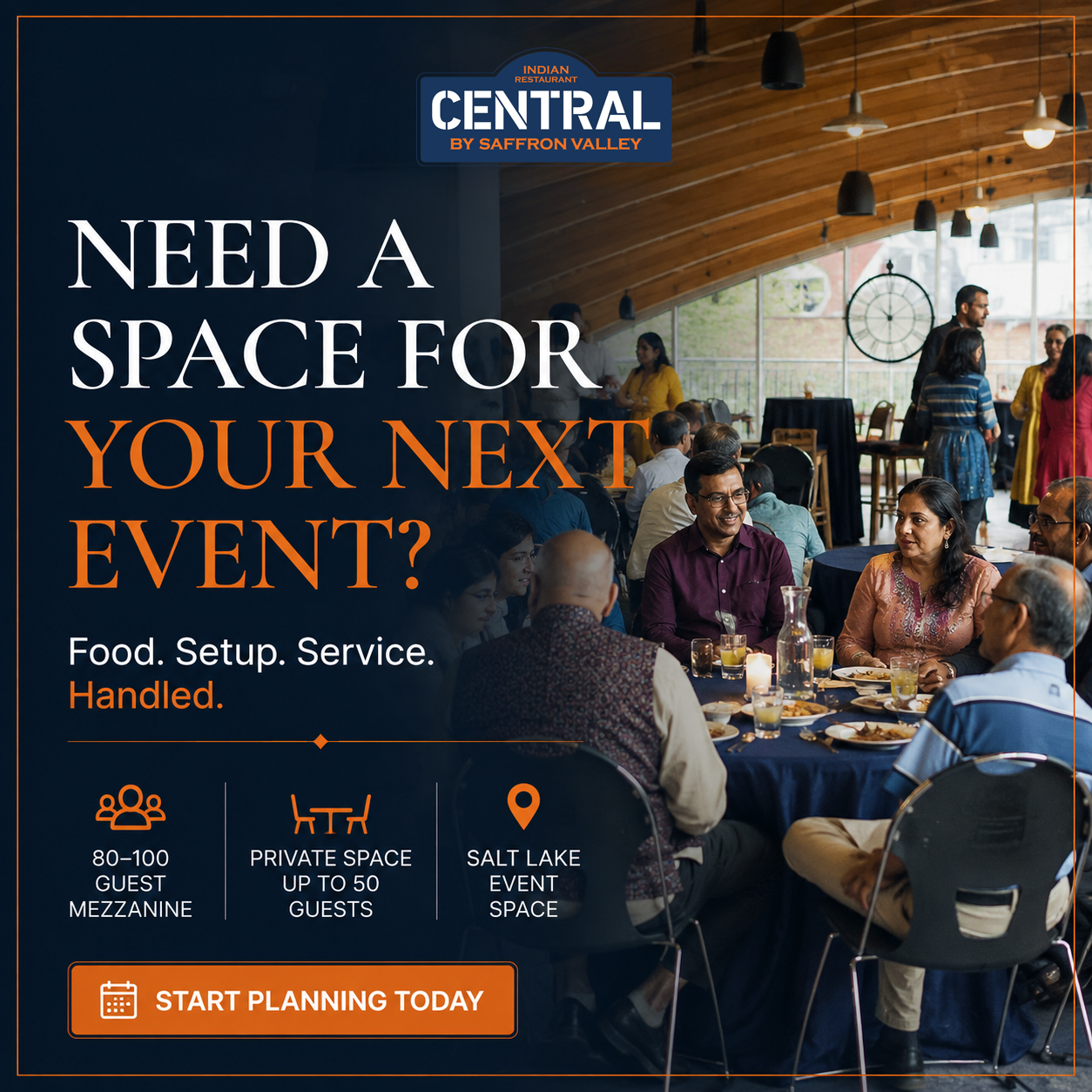 Central By Saffron Valley Facebook ad: Host your event at Central
