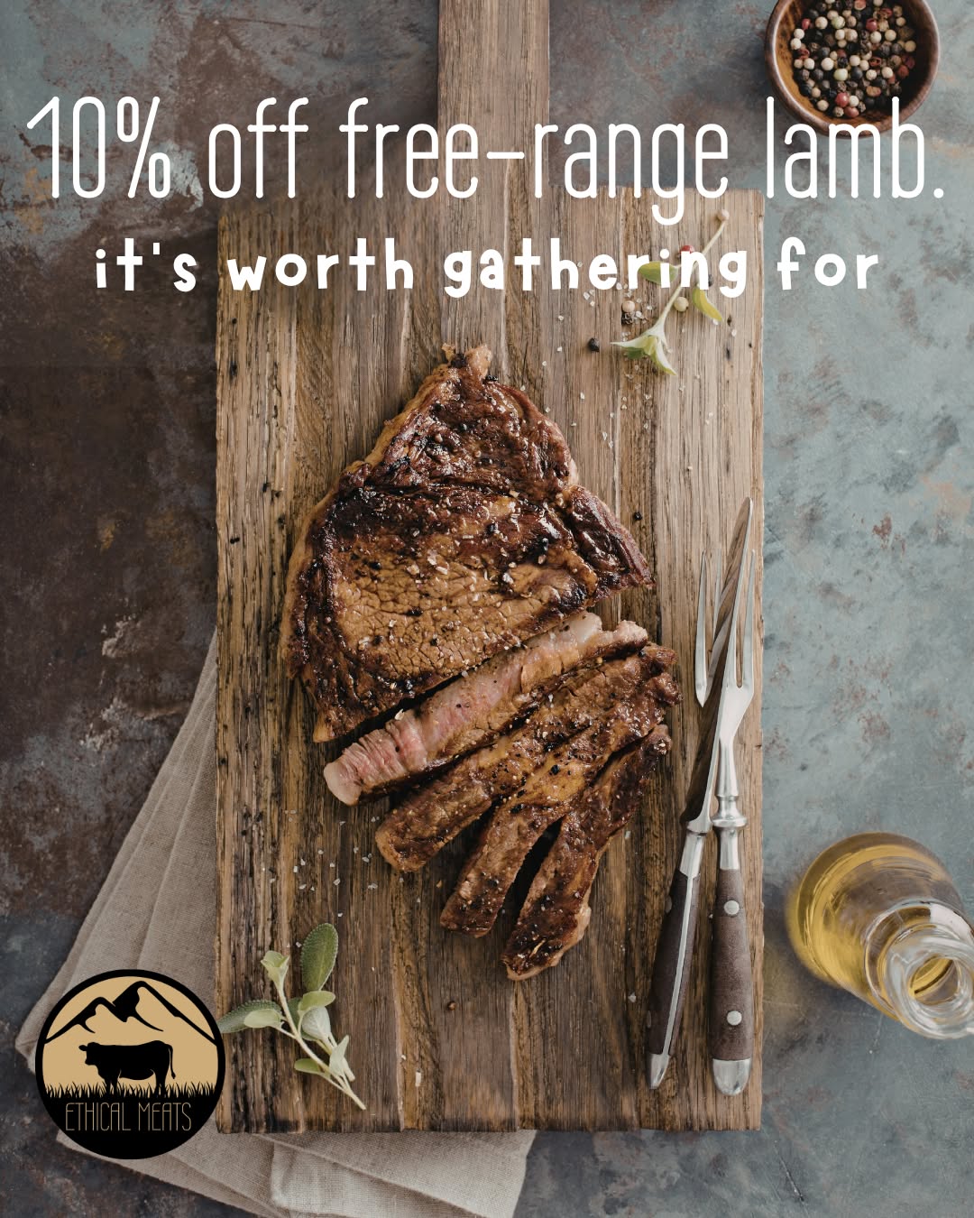Ethical Meats Facebook ad