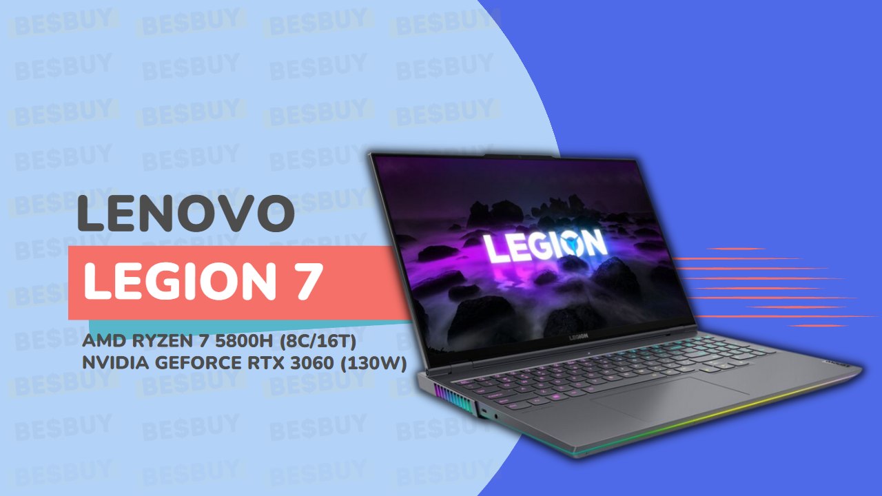 Bes Buy Facebook ad: Lenovo Legion 7 Gen 6 - AMD Ryzen 7 5800H - RTX 3060 6GB