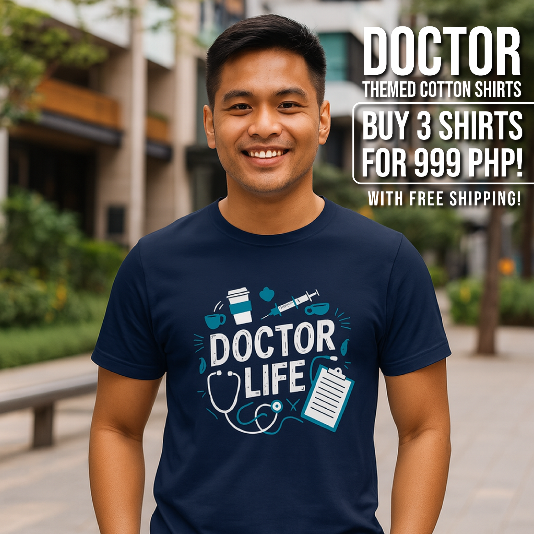 Printaco Facebook ad: Off-Duty Doctor Identity