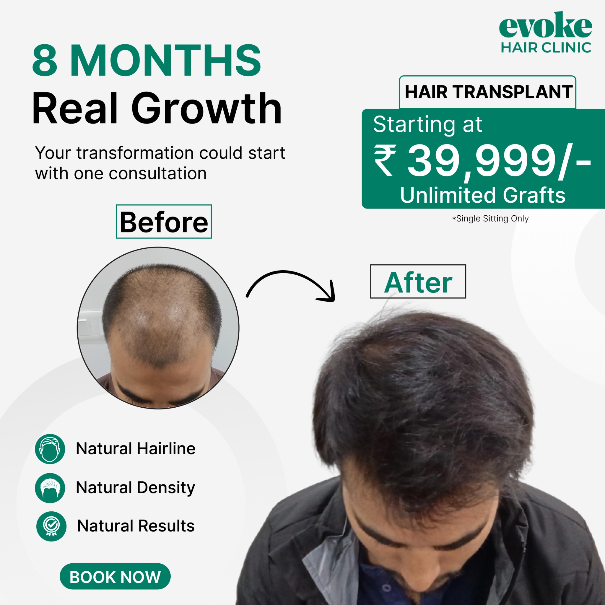 Evoke Hair & Skin Clinic Facebook ad