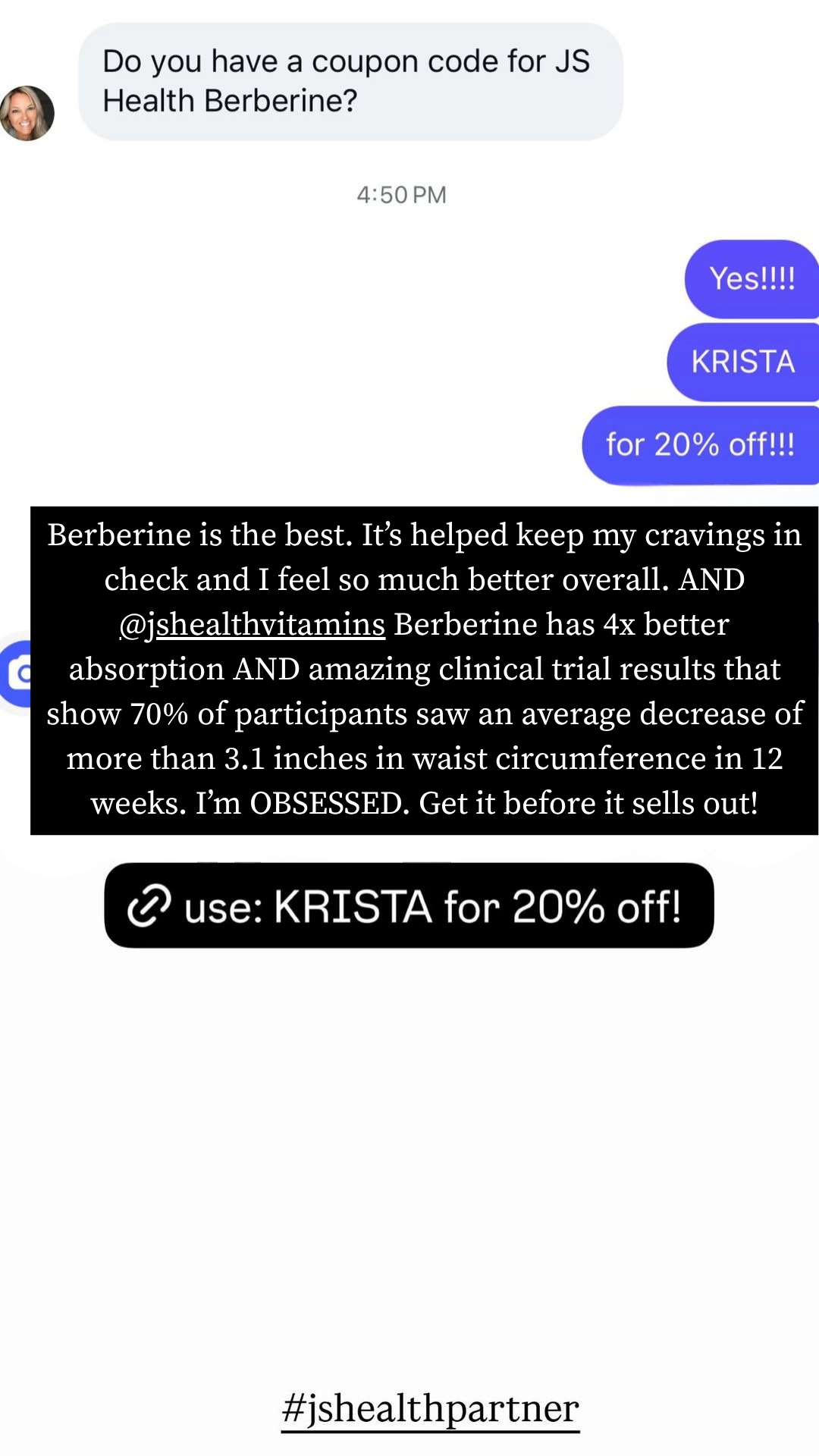 Krista Horton Facebook ad